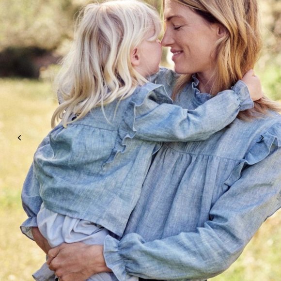 Sézane Juliette Blouse (Chambray) - Picture 3 of 6